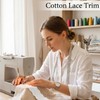 15 Yards Cotton Lace Trim, 1.8 Inch Eyelet Lace