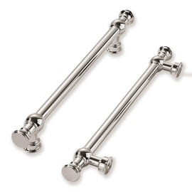 khtumeware 10 Pack 8inch(203mm) Hole Center Polished Nickel Cabinet Pulls Solid Heavy Duty Pull Cabinet Hardware Handle for Kitchens cabinets Dressers Pull for Bathroom