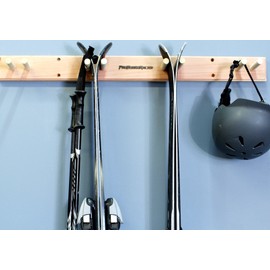 Pro Board Racks Ski Wall Rack Mount - 4 Vertical Sets of Skis