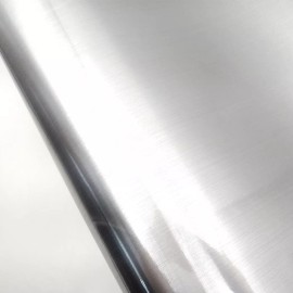 RoyalWallSkins Metal Look Interior Film Silver, Waterproof Metallic Gloss Shelf Liner