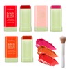 3 Stick Cream Blush Stick Makeup, 3-in-1 Rouge, Multi-Use Blush