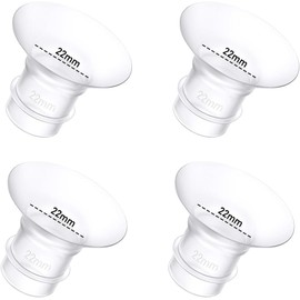 4Pcs Breast Pump Flange Insert 22mm Compatible with Momcozy/Spectra/Medela/eufy/Elvie/Lansinoh/Paruu P10 Breast Pump, Fit for Momcozy M5/M9/M6/V2 Pro/V2 pro/S12 Pro/eufy E10 S1 S1 Pro, 24mm Flange
