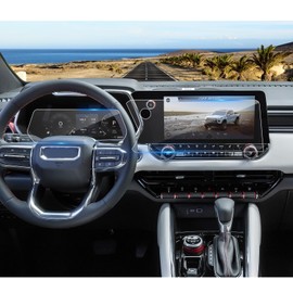 Coleya 2023 2024 2025 Canyon Screen Protector for GMC Canyon (11.3Inch Navi+11Inch Dash), 2025 Canyon Elevation/AT4/Denali/AT4X, 9H Tempered Glass 2025 Canyon Accessories HD Transparent 11.3"