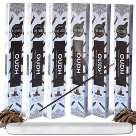 Oud Incense Sticks - Agarwood - Total 120 Insence-Sticks - 6 Packs of 20 Insense - Inciensos - Inscents - Natural Non Toxic Ingredients - Incents - Incence - Inscense - Insents
