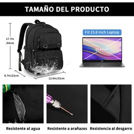 Mochila mujer Mochila para laptop 15.6 Pulgadas Mochila de viaje para mujer moda Mochila antirrobo mujer gran capacidad Mochila impermeable, El trabajo, Las Compras, Las citas, Mujer