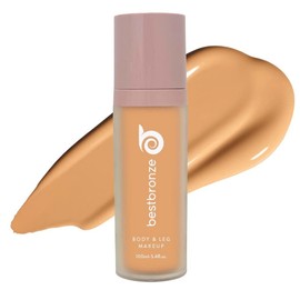 Best Bronze Bombshell Body & Leg Makeup - Waterproof Leg Makeup & Body Foundation - Body Makeup for Scars, Varicose Veins Cover Up & Leg Concealer (NC40 Medium Beige Golden Peach)