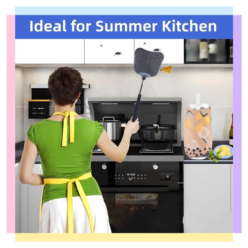 Telescopic Fly Swatter, Jakeloo 3 Pack Fly Swatter for Indoors