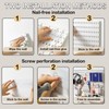 Pegboard Wall Mounted Organizer Storage Set, Includes 4 White Pegboards