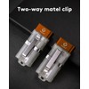RovyVon E5U Keychain Flashlight, Glow in the Dark Dual Power