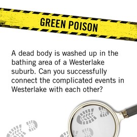 Hidden Games Crime Scene - Green Poison - British UK - Realistic crime scene game, exciting detective game, Escape Room game