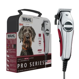 Wahl USA Pro Series All Metal Corded Dog Grooming Kit, an Ultra Quiet Dog Clipper with Metal Housing for Quieter and Cooler Operating - Model 3026335