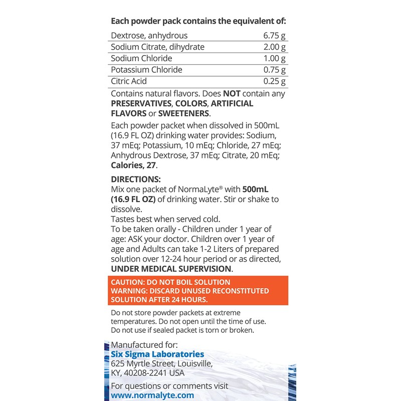 NormaLyte Pure - FSA Eligible Electrolyte Powder Packets | Clinically