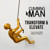 Climbing Man Wall Art 676685026835 Gold