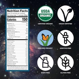 Vega All-in-One Nutrition Organic Vegan Protein Powder – Unsweetened, 20g Protein Meal Replacement Shake– 1.68 lbs (20 Servings)