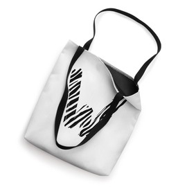 Bold Creative Zebra Marker Letter W Design - Animal Series Tote Bag