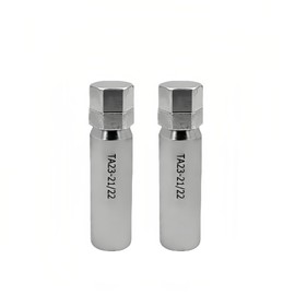 Lskioer 2Pcs 10 Point Spline Lug Nuts, 13/16" & 7/8" Hex Drive Splined Nut Key Lock Tool Socket for Larger Vehicle, Replaces TA23-21/22