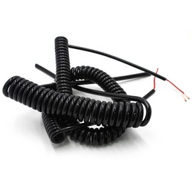 resistant cable Stretch 3.7 meters Automatically Retracts Tensile Cable, 2 Cores 3 Cores 4 Cores Spring Spiral Cable, 0.5mm 0.75 Square Millimeter outdoor wire ( Color : 10 core , Size : 0.3mm 22AWG )