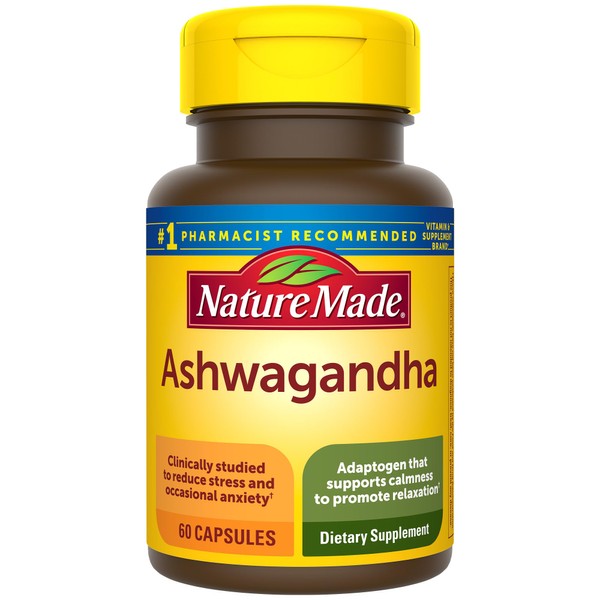 Nature Made Nature Made Ashwagandha Capsules 125mg for Stress Support,
