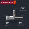 highcraft G44S-121238 Flare Tee Pipe Fitting 1/2" x 3/8" O.D.