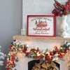 flangairy Red Truck Christmas Wall Decor, Wooden Its The Most