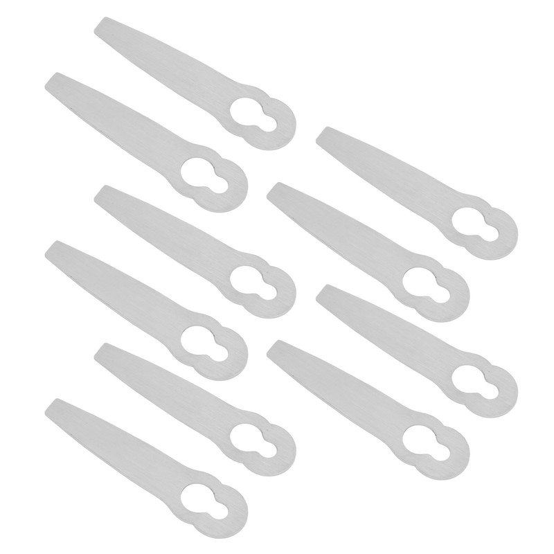 10 Pcs Lawn Mower Metal Blade Replacement Mowing Blade for