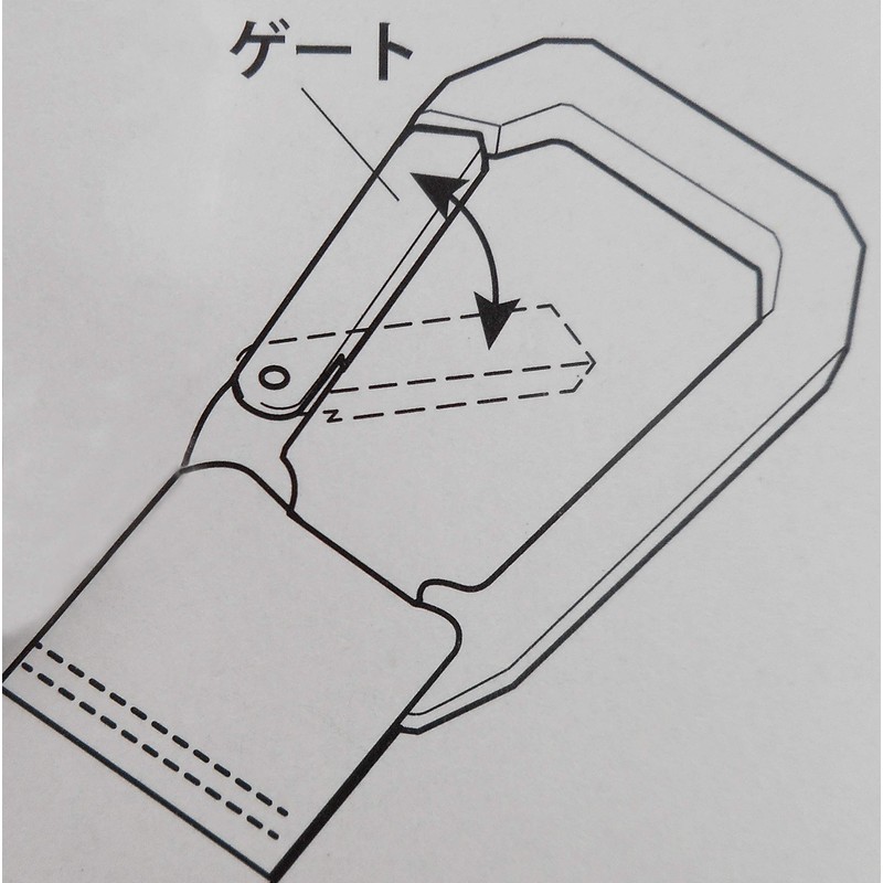BOHKEN CLUB MCB-10 Military Carabiner Strap, Black