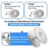 MILYARD 2 Pcs 2-5/8" Diameter Door Hole Cover Plate, Round