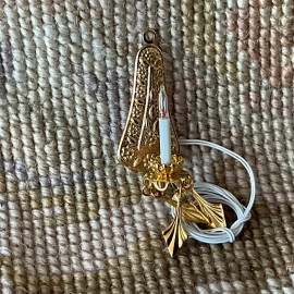 Unbranded Dollhouse Miniature Lamp Light Fixture Wall Wired Sconces Candle 565