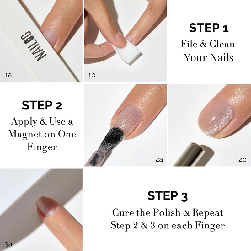 NAILOG Gel Nail Polish 12ml, Top Coat Color Gel Base