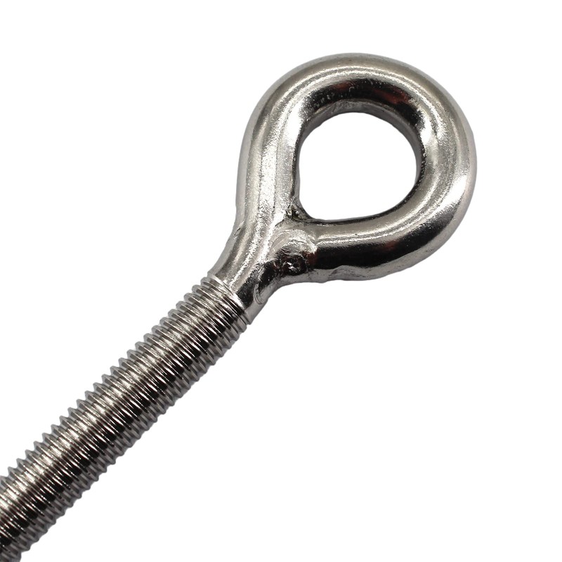 2Pcs Stainless Steel M16 Eye Bolt Long Shank Threaded Rod