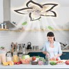 LENIVER 30" Ceiling Fan with Lights Remote Control, Modern Low