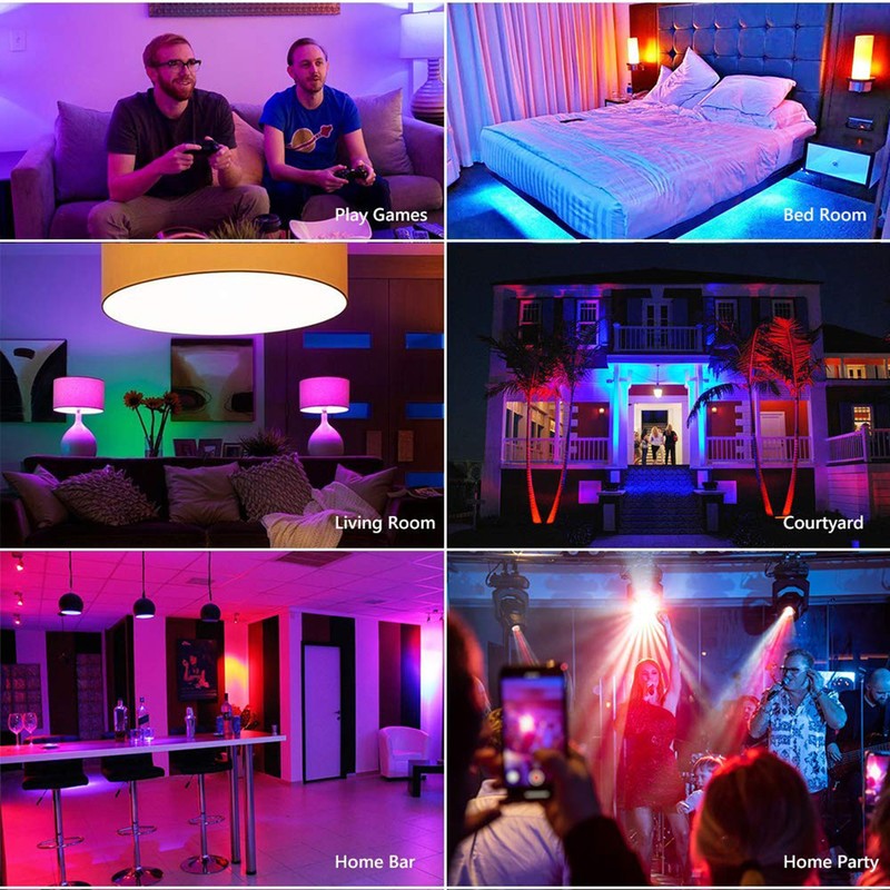WiFi Smart Bulb RGB+W+C LED Bulb 5W GU10 Dimmable Light
