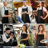 Incisite 12Pack Bib Apron,Aprons Bulk with 2 Pockets,Unisex Apron Bulk