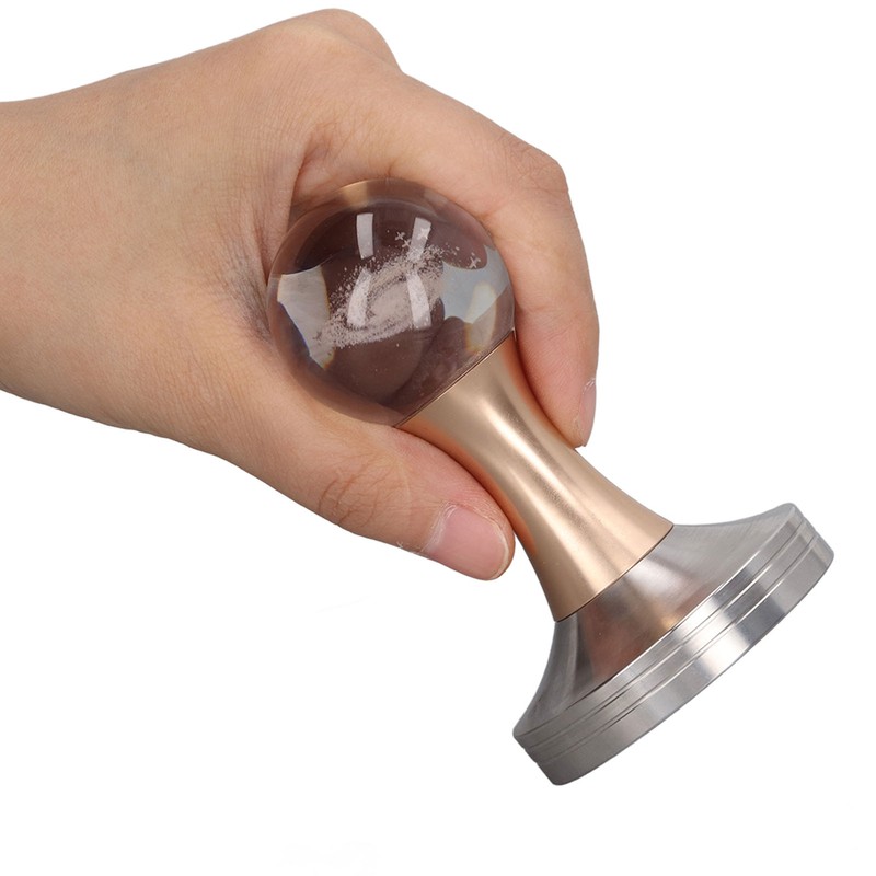 Coffee Tamper Food Grade Stainless Steel Crystal Ball Coffee Powder