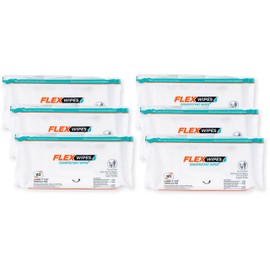 Generic Flex Wipes 36080 Pack of 6 Disinfectant Wipes, Large 7"" x 8"" Wipes, 80 Wipes per Pack, Dispenses One at a Time