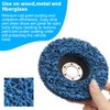 2PCS 115mm (4.5 Inch) Blue Strip Discs,Heavy-Duty Poly Paint Removal