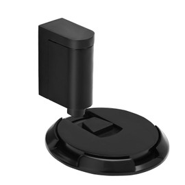HOMOTEK Mechanical Silent Floor Door Stopper, Adjustable Door Stop Windproof Floor-Mounted Invisible Door Catch Holder for Bottom of Door Non-Magnetic for Within 3/4 Inch High Door Gaps (Black)