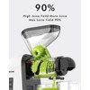 SiFENE Slow Masticating Juicer Machine, Dual 3" Wide Mouth, Anti-Clog