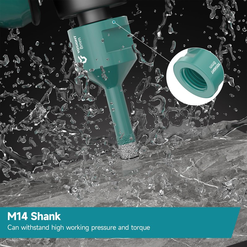 5/16 Inch Small Diamond Hole Saw - 8 mm M14