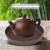 Small Tea Tray Simple Round Alloy Decorative Tea Serving Tray