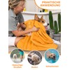 Bibykivn Bathrobe for Dogs, Microfibre Dog Bathrobe, Adjustable Collar with