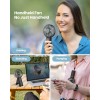 AaoLin Foldable Hand Held Fan USB Rechargeable, 4 Speeds Mini