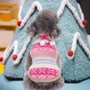 Dog Sweater Pink Pet Costume Cute Cat Outfits Christmas Clothes