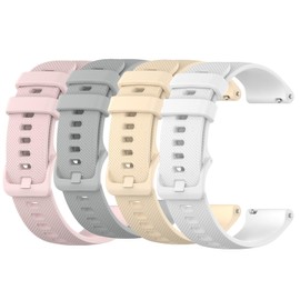 Muovrto Replacement Strap for Garmin Venu, 20mm Quick Release Watch Strap for Garmin Venu 2 Plus/Venu Sq 2 (Pack of 4（4）)