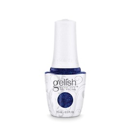 Gelish 15ml Collection (Holiday Party Blues) Dark Blue Gel Nail Polish, Metallic Blue Green Nail Polish, Metallic Blue Nail Gel Polish, 5 ounce