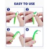 UCEC 190PCS Barbless Fishing Hooks, Carp Hooks Circle Curve Shank