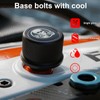Motorcycle Rear Fender Seat Bolt, Skull Design 1/4"-20 Thread Seat