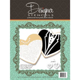Bride & Groom Cookie Stencil Set (no cutter) by Designer Stencils