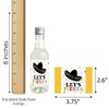 Let's Fiesta - Mini Wine and Champagne Bottle Label Stickers