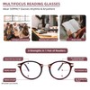 SOPHILY Round Progressive Multifocus Reading Glasses Women Men Multifocal Readers